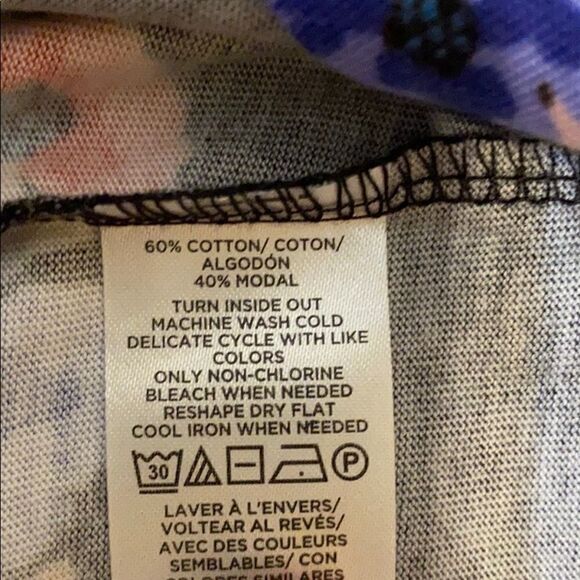 NWT Ann Taylor Long Sleeve  Mock Neck Floral Top Sweater Cotton Blend L petite - Picture 8 of 8